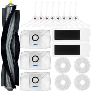 Cyslmuk - Accessories Kit for Ecovacs Deebot T20 Omni/T20e Omni Robot Vacuum Cleaner, 4 Pairs White Side Brushes + 2 Filters + 1 Roller Brush + 4 Cyslmuk - Accessories Kit for Ecovacs Deebot T20 Omni/T20e Omni Robot Vacuum Cleaner, 4 Pairs White Side Brushes + 2 Filters + 1 Roller Brush + 4