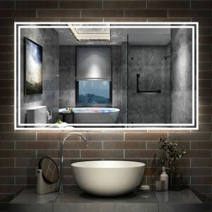 Acezanble - led Bathroom Mirrors with Bluetooth Speaker Adjustable Colors, Anti-Fog, 6500K Cool White Light + 4600K Warm White Light + 2700K Warm Acezanble - led Bathroom Mirrors with Bluetooth Speaker Adjustable Colors, Anti-Fog, 6500K Cool White Light + 4600K Warm White Light + 2700K Warm
