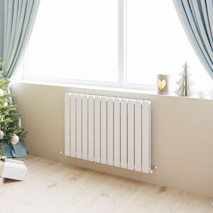 Acezanble Horizontal Flat Panel Radiator Central Heating Rad 600x884mm Double White Acezanble Horizontal Flat Panel Radiator Central Heating Rad 600x884mm Double White