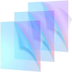 Tlily - Acrylic Colored Translucent Iridescent Radiant Sheet Laser-Cutting Board,8 x 12 Inch(3 Pack,2.6mm Thick) Tlily - Acrylic Colored Translucent Iridescent Radiant Sheet Laser-Cutting Board,8 x 12 Inch(3 Pack,2.6mm Thick)