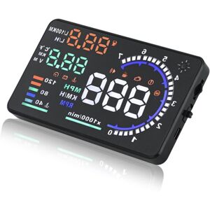 TLILY AD 5.5Inch OBD2 HUD Car Head Up Display HUD Digital Speedometer Windshield Speed with Speeding Water Temp RPM Alarm TLILY AD 5.5Inch OBD2 HUD Car Head Up Display HUD Digital Speedometer Windshield Speed with Speeding Water Temp RPM Alarm