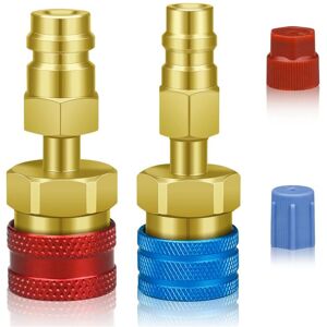 Tlily - Adapter Quick Fitting Coupler for R1234YF/R12 to R134A High Low Side Connector Car Airconditioning Tlily - Adapter Quick Fitting Coupler for R1234YF/R12 to R134A High Low Side Connector Car Airconditioning