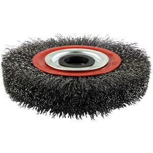 Addax - timco Wheel Brush with Plastic Reducer Set Crimped Steel Wire - 200mm Addax - timco Wheel Brush with Plastic Reducer Set Crimped Steel Wire - 200mm