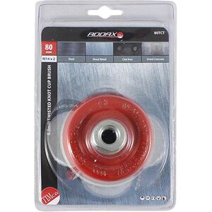ADDAX Timco Angle Grinder Cup Brush Twisted Knot Steel Wire - 80mm ADDAX Timco Angle Grinder Cup Brush Twisted Knot Steel Wire - 80mm