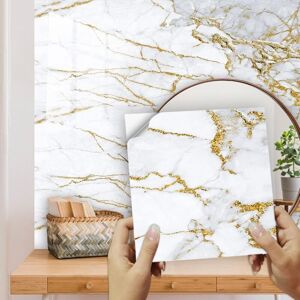 Tinor - Adhesive Backsplash for Kitchen 20X20 Gold Marble Kitchen Stickers Kitchen Wall Stickers Adhesive Wall Tiles Bathroom Stickers pvc Adhesive Tinor - Adhesive Backsplash for Kitchen 20X20 Gold Marble Kitchen Stickers Kitchen Wall Stickers Adhesive Wall Tiles Bathroom Stickers pvc Adhesive