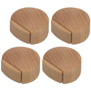 WOIYIC Adhesive Door Stop - Wooden Door Stop for Floors and Parquet - Adhesive Door Stop - Discreet and Elegant Door Stop - Set of 4 (Beech) WOIYIC Adhesive Door Stop - Wooden Door Stop for Floors and Parquet - Adhesive Door Stop - Discreet and Elegant Door Stop - Set of 4 (Beech)