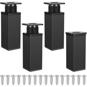 BEIJIYI Adjustable Furniture Legs, Height Adjustable Metal Table Legs, Kitchen Cabinets, Adjustable Table Legs (10cm Black) BEIJIYI Adjustable Furniture Legs, Height Adjustable Metal Table Legs, Kitchen Cabinets, Adjustable Table Legs (10cm Black)