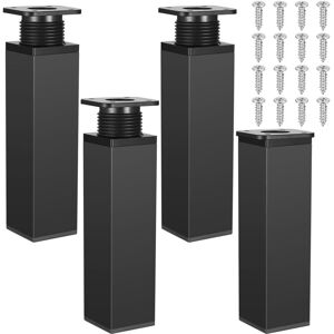 BEIJIYI Adjustable Furniture Legs, Height Adjustable Metal Table Legs, Kitchen Cabinets, Adjustable Table Legs (15cm Black) BEIJIYI Adjustable Furniture Legs, Height Adjustable Metal Table Legs, Kitchen Cabinets, Adjustable Table Legs (15cm Black)
