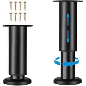 Tonchean - Adjustable Metal Furniture Legs - Set of 4 Sofa/Couch/Cabinet/Bed Legs - 7.08-11.81 Inch Height Support Feet for Chair/Coffee Table/Dresser Tonchean - Adjustable Metal Furniture Legs - Set of 4 Sofa/Couch/Cabinet/Bed Legs - 7.08-11.81 Inch Height Support Feet for Chair/Coffee Table/Dresser