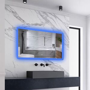 AICA SANITAIRE AICA 700x1200mm Bathroom Blue Atmosphere LED Mirror 2 Color Dimmable Illuminated with Bluetooth,Memory function,Anti-fog,Shaver socket Wall Mounted AICA SANITAIRE AICA 700x1200mm Bathroom Blue Atmosphere LED Mirror 2 Color Dimmable Illuminated with Bluetooth,Memory function,Anti-fog,Shaver socket Wall Mounted