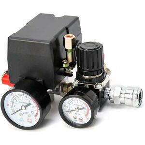 Orchidée - Air Compressor Pressure Switch Control Valve, 90-120PSI Pressure Regulator with Pressure Gauge Fittings Set. Orchidée - Air Compressor Pressure Switch Control Valve, 90-120PSI Pressure Regulator with Pressure Gauge Fittings Set.