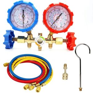 TLILY Air Conditioning Tool Freon for R134A R12 R22 Pressure Gauge Refrigerant Measurement,Set 2 TLILY Air Conditioning Tool Freon for R134A R12 R22 Pressure Gauge Refrigerant Measurement,Set 2