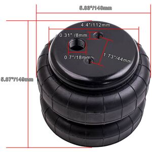 BFO - Air ride Lift D2500 Air Spring Bag 1/2'npt Suspension Shock two Bellows BFO - Air ride Lift D2500 Air Spring Bag 1/2'npt Suspension Shock two Bellows