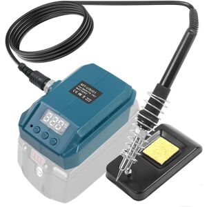 COOCHEER Cordless soldering iron set, cordless soldering iron with cleaning sponge, portable soldering iron with adjustable temperature (without batteries) COOCHEER Cordless soldering iron set, cordless soldering iron with cleaning sponge, portable soldering iron with adjustable temperature (without batteries)