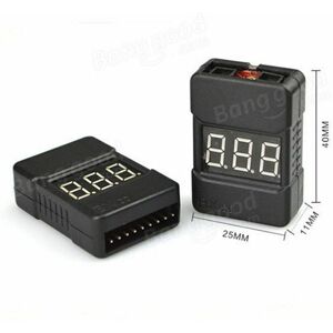 Dewdat - Alarm BX100 Voltage Low voltage battery tester Buzzer For 1 8S Lipo battery Dewdat - Alarm BX100 Voltage Low voltage battery tester Buzzer For 1 8S Lipo battery