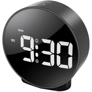 TLILY Alarm Clock Digital Travel Alarm Clocks Bedside Battery Mains Powered Dual Loud Alarms for Heavy Sleepers Clock-Black TLILY Alarm Clock Digital Travel Alarm Clocks Bedside Battery Mains Powered Dual Loud Alarms for Heavy Sleepers Clock-Black