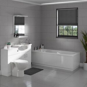 Wholesale Domestic - Alice 1700mm Straight Bath Designer Bathroom Suite Wholesale Domestic - Alice 1700mm Straight Bath Designer Bathroom Suite