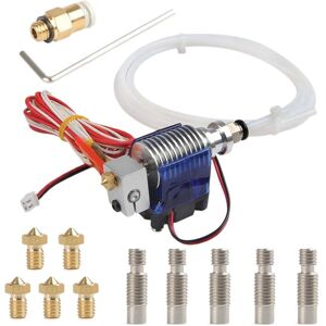 TLILY All Metal j Style Head Hotend Full Kit With 5 Pcs Extruder Print + Nozzle Throat For V6 Makerbo TLILY All Metal j Style Head Hotend Full Kit With 5 Pcs Extruder Print + Nozzle Throat For V6 Makerbo