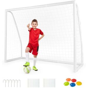 Costway - All Weather Soccer Goal Football Training Equipment w/UPVC Pipes Costway - All Weather Soccer Goal Football Training Equipment w/UPVC Pipes