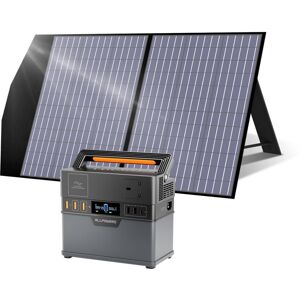 Allpowers - S300 plus 288Wh/300W Portable Power Station with 1 x 100W Foldable Solar Panel, Lithium Backup Power Supply for Outdoor Camping and Allpowers - S300 plus 288Wh/300W Portable Power Station with 1 x 100W Foldable Solar Panel, Lithium Backup Power Supply for Outdoor Camping and