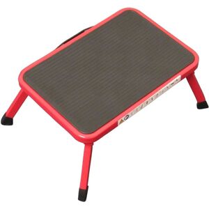 Securefix Direct - Aluminium Single Folding Step Stool Red (Caravan Non Slip Platform Foldable Collapsible) Securefix Direct - Aluminium Single Folding Step Stool Red (Caravan Non Slip Platform Foldable Collapsible)