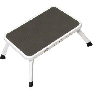 Securefix Direct - Aluminium Single Folding Step Stool White (Caravan Non Slip Platform Foldable Collapsible) Securefix Direct - Aluminium Single Folding Step Stool White (Caravan Non Slip Platform Foldable Collapsible)