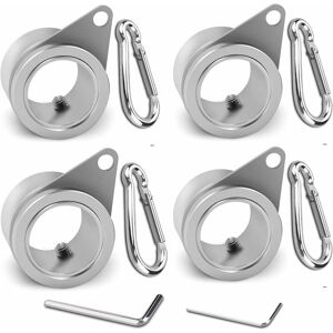 Orchidée - Aluminum Alloy 360° Swivel Flagpole Anti-Tangle Flag Mounting Ring - 4 Pieces Orchidée - Aluminum Alloy 360° Swivel Flagpole Anti-Tangle Flag Mounting Ring - 4 Pieces