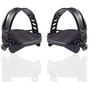 Alwaysh - 1 Pair of Exercise Bike Pedals with Non-Slip Stationary Bike Straps Alwaysh - 1 Pair of Exercise Bike Pedals with Non-Slip Stationary Bike Straps