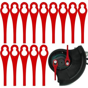 Alwaysh - 100 Pcs Plastic Lawn Mower Blades, Txeouse Replacement Plastic Blades, Grass Trimmer Blade for Garden and Lawn Edger Trimmer Alwaysh - 100 Pcs Plastic Lawn Mower Blades, Txeouse Replacement Plastic Blades, Grass Trimmer Blade for Garden and Lawn Edger Trimmer