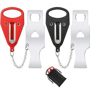 Starlight - AlwaysH 2 Pieces Portable Door Lock, 2 Colors Travel Door Lock Anti-Theft Security Privacy Lock with Storage Bag for Home Hotel Apartment Starlight - AlwaysH 2 Pieces Portable Door Lock, 2 Colors Travel Door Lock Anti-Theft Security Privacy Lock with Storage Bag for Home Hotel Apartment