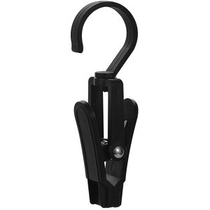 Alwaysh - 20 Pack Hook Accessories Clips - Plastic Hangers with Clamp and Notches Rotating Hooks Clips for Shoes/Boots Black Alwaysh - 20 Pack Hook Accessories Clips - Plastic Hangers with Clamp and Notches Rotating Hooks Clips for Shoes/Boots Black