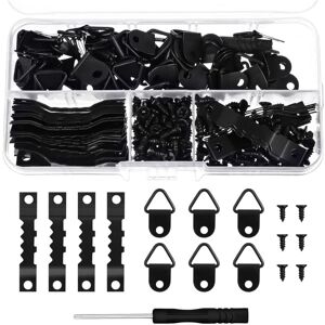 Alwaysh - 251 Pieces Blackboard Hangers, Picture Frame Hook Kit with Screwdriver and Screws, Frame Fixing for Fixing Picture Frames Mirrors Works of Alwaysh - 251 Pieces Blackboard Hangers, Picture Frame Hook Kit with Screwdriver and Screws, Frame Fixing for Fixing Picture Frames Mirrors Works of