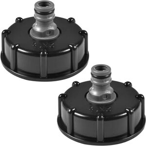 Alwaysh - 2PCS Water Tank Cap Adapter, ibc Tank Cap, S60x6 ibc Fitting, Suitable for Connecting Garden Hose, ibc Rainwater Tank Alwaysh - 2PCS Water Tank Cap Adapter, ibc Tank Cap, S60x6 ibc Fitting, Suitable for Connecting Garden Hose, ibc Rainwater Tank