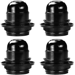 Alwaysh - 4 pcs E27 Lamp Socket 250V Electricity E27 Lamp Holder Plastic E27 Bulb Socket Vintage Light Fixture Lighting for Cafe Restaurant Kitchen, Alwaysh - 4 pcs E27 Lamp Socket 250V Electricity E27 Lamp Holder Plastic E27 Bulb Socket Vintage Light Fixture Lighting for Cafe Restaurant Kitchen,