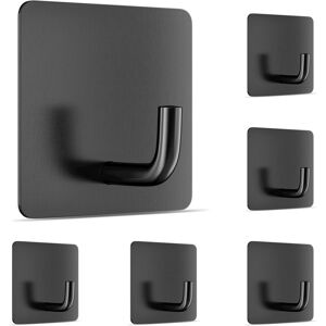 Alwaysh - 6 Pieces Adhesive Hooks Stainless Steel, Wall Hook Without Drilling, Hook Kit for Bathroom, Kitchen, Ceiling, Hanging, Wall, Door, Alwaysh - 6 Pieces Adhesive Hooks Stainless Steel, Wall Hook Without Drilling, Hook Kit for Bathroom, Kitchen, Ceiling, Hanging, Wall, Door,