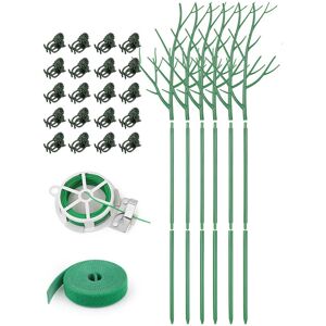 6 Pieces Detachable Twig Plant Support Stakes, Branch Plant Sticks Plant Climbing Poles with Clips, Twist Ties and Plant Ties - Alwaysh 6 Pieces Detachable Twig Plant Support Stakes, Branch Plant Sticks Plant Climbing Poles with Clips, Twist Ties and Plant Ties - Alwaysh