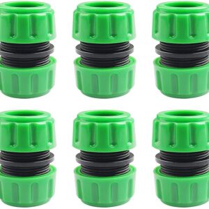 Alwaysh - 6 Pieces Hose Connector Extender, Quick Garden Hose Connector, Plastic Connectors for Garden Hose Joint (Green) Alwaysh - 6 Pieces Hose Connector Extender, Quick Garden Hose Connector, Plastic Connectors for Garden Hose Joint (Green)