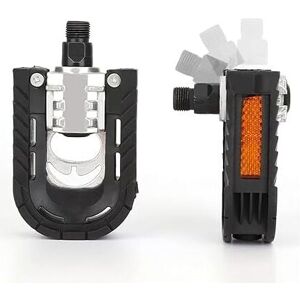 Alwaysh - Bike Pedals, Foldable Aluminum Alloy Bike Pedals with Reflectors and Anti-Rust - φ 14mm(9/16') - Easy to Fold on Subway, for Electric Bike, Alwaysh - Bike Pedals, Foldable Aluminum Alloy Bike Pedals with Reflectors and Anti-Rust - φ 14mm(9/16') - Easy to Fold on Subway, for Electric Bike,