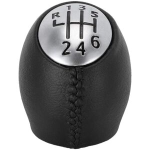 Alwaysh - Car Gear Shift Knob, 6 Speed Leather Car Knob with Lever Cover Alwaysh - Car Gear Shift Knob, 6 Speed Leather Car Knob with Lever Cover