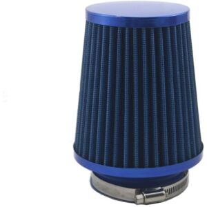 Car High Flow Cold Air Filter KIt, High Power Intake Induction Kit, Mesh Cone with Clamp(Blue) - Alwaysh Car High Flow Cold Air Filter KIt, High Power Intake Induction Kit, Mesh Cone with Clamp(Blue) - Alwaysh
