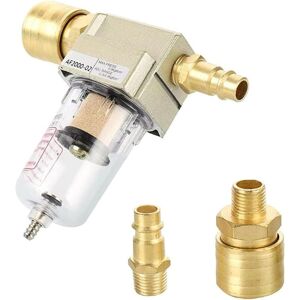 Cjbin Compressed Air Filter - 1/4' Oil Water Separator with Quick Coupler for Compressors - Alwaysh Cjbin Compressed Air Filter - 1/4' Oil Water Separator with Quick Coupler for Compressors - Alwaysh