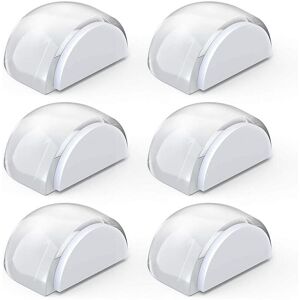 Alwaysh - Door Stops, Transparent Door Stops Adhesive Door Stops for Floors and Parquet, Door Stops Protection for Doors and Walls, 6pcs Alwaysh - Door Stops, Transparent Door Stops Adhesive Door Stops for Floors and Parquet, Door Stops Protection for Doors and Walls, 6pcs