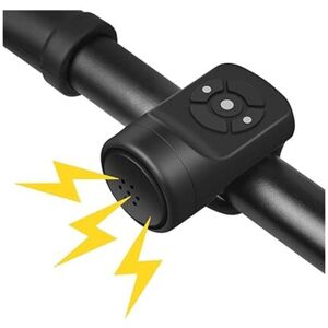 Alwaysh - Electric Bike Bell, Electronic Horn Alarm 120dB Bike Bell, IPX4 Waterproof Portable usb Charging Bike Horn with Alarm, 4 Ring Modes, Black Alwaysh - Electric Bike Bell, Electronic Horn Alarm 120dB Bike Bell, IPX4 Waterproof Portable usb Charging Bike Horn with Alarm, 4 Ring Modes, Black