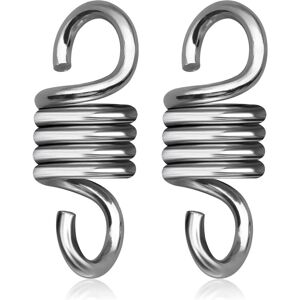 Alwaysh - Hammock Spring, Heavy Duty Hanging Hook for Indoor Outdoor, Leisure Accessories for Garden Swing, Hanging Chair, Egg Chair (2pcs) Alwaysh - Hammock Spring, Heavy Duty Hanging Hook for Indoor Outdoor, Leisure Accessories for Garden Swing, Hanging Chair, Egg Chair (2pcs)