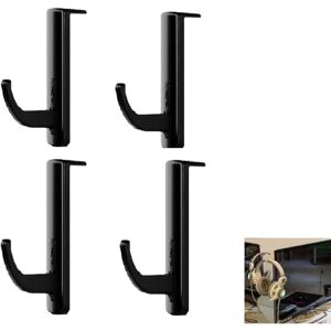 Alwaysh - Headphone Stick-on Hook, Pack of 4 Earphone Hanger Headphone Hook, Headphone Hook, Monitor Headset Holder Stick, Gaming Headset Stand Black Alwaysh - Headphone Stick-on Hook, Pack of 4 Earphone Hanger Headphone Hook, Headphone Hook, Monitor Headset Holder Stick, Gaming Headset Stand Black