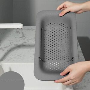 Kitchen Drain Basket, Sink Drying Rack for Storing and Washing Dishes / Fruits / Vegetables (Grey) - Alwaysh Kitchen Drain Basket, Sink Drying Rack for Storing and Washing Dishes / Fruits / Vegetables (Grey) - Alwaysh