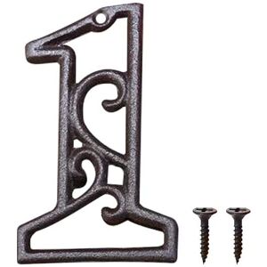 Alwaysh - Metal House Number Cast Iron Outdoor Modern House Numbers Metal Sign Door Number Retro Style Address Number for Cafe, Bar, Restaurant Alwaysh - Metal House Number Cast Iron Outdoor Modern House Numbers Metal Sign Door Number Retro Style Address Number for Cafe, Bar, Restaurant