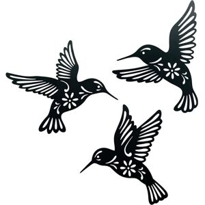 Alwaysh - Metal Wall Sculpture, 3 Pieces Wrought Iron Wall Decor, Metal Wall Art Life with Birds Black Deco, Wall Art Decoration, Home & Garden Alwaysh - Metal Wall Sculpture, 3 Pieces Wrought Iron Wall Decor, Metal Wall Art Life with Birds Black Deco, Wall Art Decoration, Home & Garden