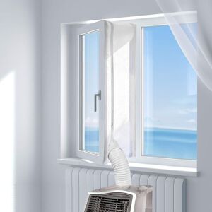 ALWAYSH Mobile Air Conditioner Window Kit, 300CM Window Caulking Cloth for Air Conditioner, Caulking for Hinged Windows, Air Conditioning Units and Dryers ALWAYSH Mobile Air Conditioner Window Kit, 300CM Window Caulking Cloth for Air Conditioner, Caulking for Hinged Windows, Air Conditioning Units and Dryers