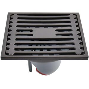 Alwaysh - Outdoor Floor Drain Stainless Steel Square Bathroom Shower Drain,Smell Siphon Drainer Floor Drain with Removable Strainer Cover-10 10cm Alwaysh - Outdoor Floor Drain Stainless Steel Square Bathroom Shower Drain,Smell Siphon Drainer Floor Drain with Removable Strainer Cover-10 10cm